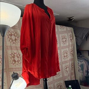 Cato Vibrant Red Women's Blouse